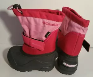 COLUMBIA Niños Pequeños Niñas Powderbug Plus II Rosa Nieve Invierno Botas Talla 6 NUEVAS - Imagen 1 de 5