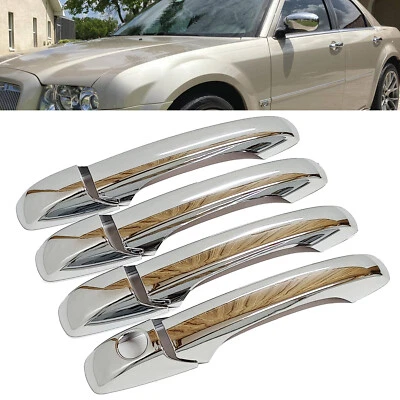 US Chrome Side Door Handle Add-on Cover Trim Fit for Chrysler 300 300C 2005-2010 - Image 1 of 4