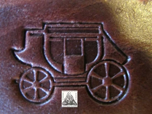 Sello de cuero de 1" de diligencia de vaquero Craftool Co EE. UU. 8227 descontinuado - Imagen 1 de 3