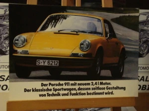 1972 PORSCHE 911 Brochure. - Picture 1 of 2