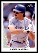 1990 Leaf #100 Rafael Palmeiro Texas Rangers