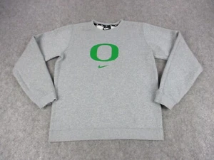 Oregon Ducks Sweatshirt Mens Small Gray Green NCAA College Football Sweater - Picture 1 of 9