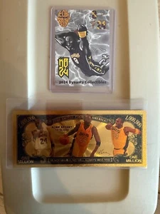 1.000.000 $ 24K Goldfolie Kobe Bryant Sammlerstück Neuheit Geldschein Lakers Y - Bild 1 von 2