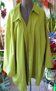 Grünes Maggie Barnes Plus Hemd mit Knopfleiste Größe 5X 34/36 - Bild 1 von 5