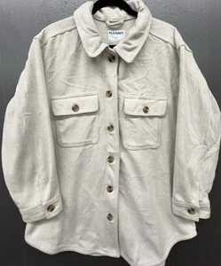 Old Navy Oatmeal Barn Jacket XL Brushed Soft Shacket Jacket Utility Casual - Picture 1 of 11