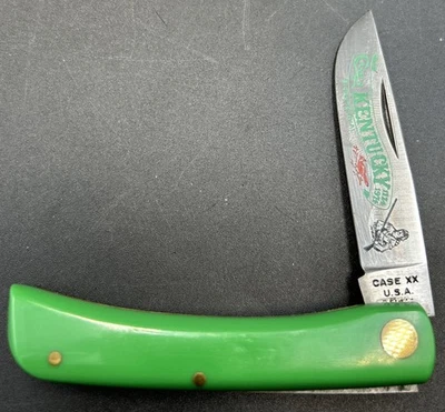 Case XX Kentucky Bicentennial Sodbuster knife 5 Dots 1975 Green G137 - Image 1 of 4