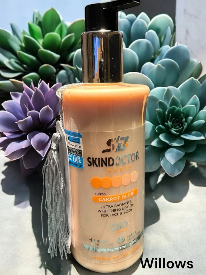 SKIN DOCTOR PARIS Skin Doctor Carrot Glow Whitening Lotion Face & Body Milk 400ml SPF 30 ORIGINAL
