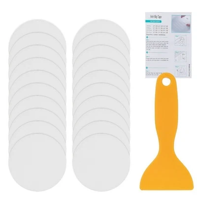 20x Pegatinas Antideslizantes para Bañera Ducha Tiras de Agarre Antideslizantes Pisadas de Seguridad para Suelo Foto 1 de 4
