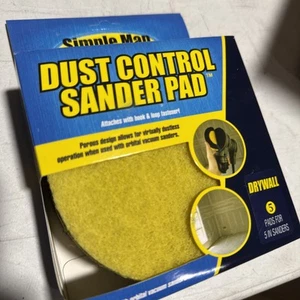 Vacuum DUST CONTROL SANDER PAD Hook & Loop 5 Pack, For Orbital 5" Sanders NEW - Picture 1 of 2