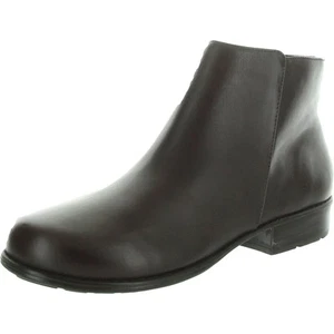 Walking Cradles Womens Brown Zipper Leather Ankle Boots 8 Medium (B,M) BHFO 4882 - Picture 1 of 2