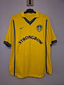 LEEDS UNITED 2000/2001/2002 AWAY FOOTBALL SHIRT SOCCER JERSEY NIKE MEN’S XL - Picture 1 of 6