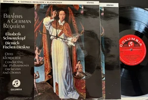 OTTO KLEMPERER - SCHWARZKOPF / BRAHMS a German requiem / COLUMBIA SAX 2430-1 - Picture 1 of 2