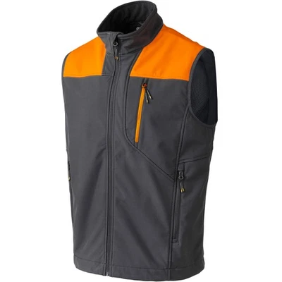 BERETTA Daybreak Charcoal & Blaze Orange Softshell Vest (GU405T2447096A) - Image 1 of 4