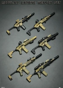 1/6 scale Modular Carbine Weapon Set 6-Pack COMBO - MINT IN BOX - Picture 1 of 24