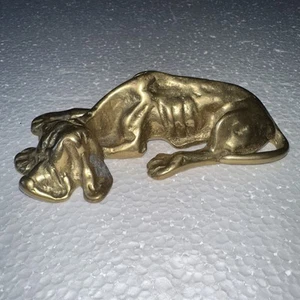 Vintage Brass Hound Dog - Afbeelding 1 van 8