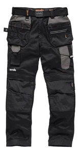 Scruffs Pro Flex Para Hombres Funda Multi Bolsillo Cordura Elastizada Ropa de Trabajo Pantalones - Imagen 1 de 10
