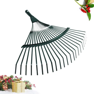  2 Pcs Gartenhandwerkzeug Gartenharke Klein Blattrake Gartengeräte - Bild 1 von 4