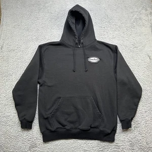 RefrigiWear Hoodie Mens L Black Heavy Pullover Sweatshirt Tyson Foods - Picture 1 of 9
