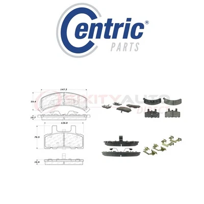 Centric Semi Metallic Brake Pads w Shim for 1993-1995 GMC K2500 5.7L 6.2L dc Foto 1 de 4