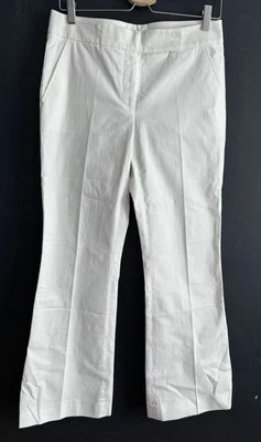 INCOTEX VENEZIA COTTON WHITE PANTS SIZE 42 NWOT Foto 1 de 4