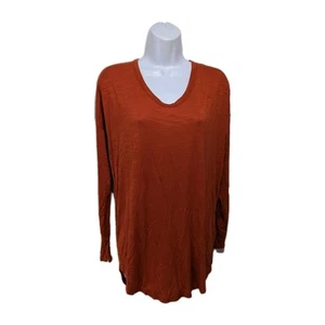 NWT Old Navy Luxe Long Sleeve Voop Neck Tunic T Shirt Womens S TALL #2500 - Picture 1 of 6