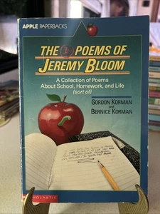 Vtg The D- Poems of Jeremy Bloom Autographed By Gordon Korman PB 1992 1st Print - Picture 1 of 7