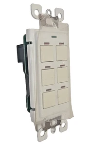 Acuity Lithonia Lighting LC&D Chelsea Digital Switch 6-Button White - Picture 1 of 8