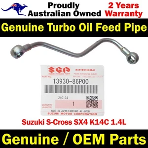 Genuine Turbo Charger Oil Feed Pipe For Suzuki S-Cross SX4 K14C 1.4L - Picture 1 of 7