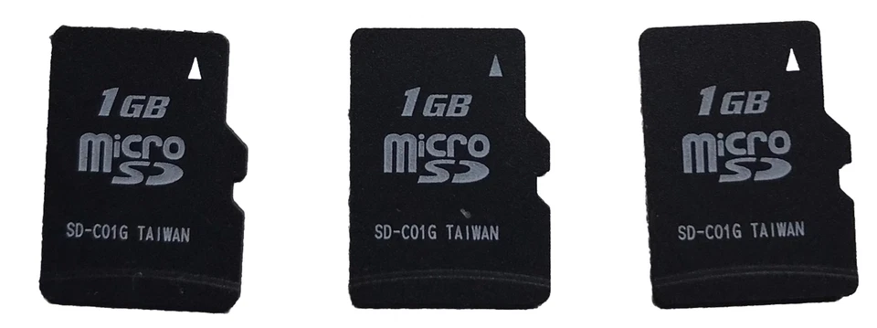 MicroSD card 1 GB (3 Pack), Brand: Toshiba - Image 1 of 1