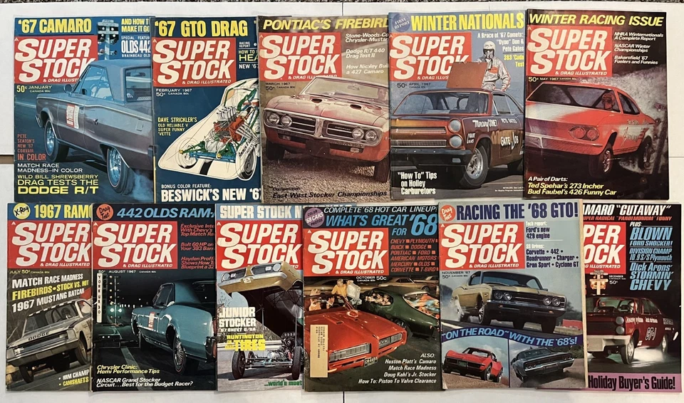 1967 Super Stock & Drag Illustrated. Sold separately, your choice. See Contents. - Imagem 1 de 1