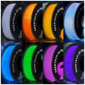 Drukarka 3D Geeetech Luminous PLA Filament Glow in Dark 1kg 1,75mm Nocny świecący - Zdjęcie 1 z 17