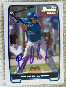 Atlanta Braves Bryan De La Rosa Signed 2012 Bowman 1st Card Auto - Picture 1 of 1