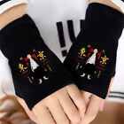 Anime Tokyo Revengers Women Men's Knitted Fingerless Gloves Casual Warm Mitten