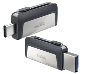 SanDisk 256GB OTG USB3.1 TYPE-C Flash Pen Drive Memory Stick 150MB/s Dual Drive