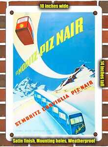 METAL SIGN - 1948 St. Moritz Piz Nair - 10x14 Inches