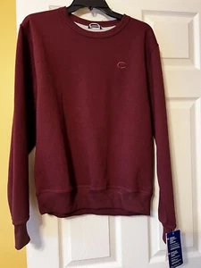 New Champion Adult Small Maroon Crewneck Fleece Sweatshirt Logo Long Sleeve NWT - Picture 1 of 6