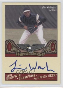 2011 Upper Deck Goodwin Champions Auto Levon Washington #A-LW Auto
