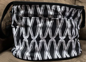 TOTE BAG INSULATED 14” X 10.75” X 9.5” BLACK/WHITE THIRSTY-ONE - Picture 1 of 3