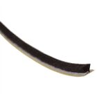 Door Pile Brush Seal,Adhesive Backing,Black/Grey, 6.9mm x 9.5mm x 7.5 Metre Coil