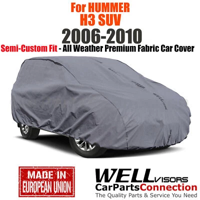 WellVisors Indoor Outdoor Durable All Weather Car Cover For 06-10 HUMMER H3 SUV - Image 1 of 4