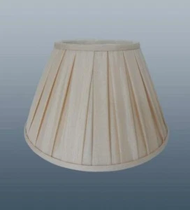 Cream Round Fabric Box Pleated Lampshade Table Floor Lamp Or Ceiling Light Shade - Picture 1 of 1