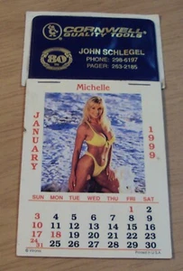 VTG 1999 ADVERTISING Calendar'CORNWELL Tools~"BIKINI GIRLS" 12 Different RISQUÉ~ - Picture 1 of 10