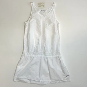 Girl’s Boss Hugo Boss Cotton Embroidered White Dress, Drop Waist, Size 14, 14S - Picture 1 of 17