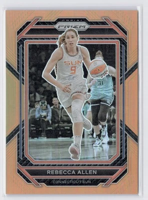 2023 Panini Prizm WNBA Rebecca Allen #20 Orange Prizm /99 CONNECTICUT SUN - Image 1 of 2
