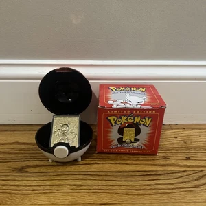 Burger King Mewtwo Rot Pokemon 23K Plated Sammelkarte Pokeball Rot - Bild 1 von 7