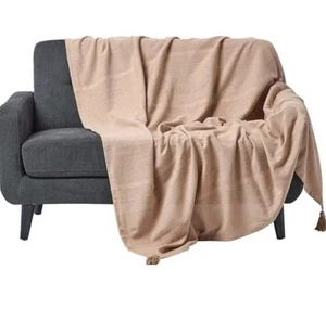 Rajput Queensize 255x225cm Cotton Throw forSofas Settee Bedspread Cover Blanket - Picture 1 of 6