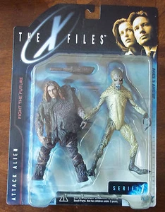 ARCHIVOS X. ATAQUE ALIENÍGENA Y HOMBRE PRIMITIVO, 2 FIGURAS. SERIE 1. MCFARLANE NOC 1998 - Imagen 1 de 2