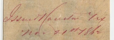 T-41 PF-22 1862 $100 Confederate Paper Money - PCGS-B VF 30 - Red Ink Houston! - Image 1 of 3