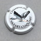 VAZART-COQUART - N° 12 - CAPSULE CHAMPAGNE - OIE - CANARD SUR FOND BLANC