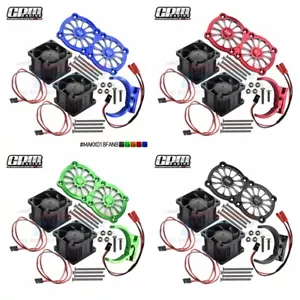 GPM 7075-T6 Double High Speed Fan Bracket for 1/5 Traxxas X-Maxx 6S/8S RC - Picture 1 of 14